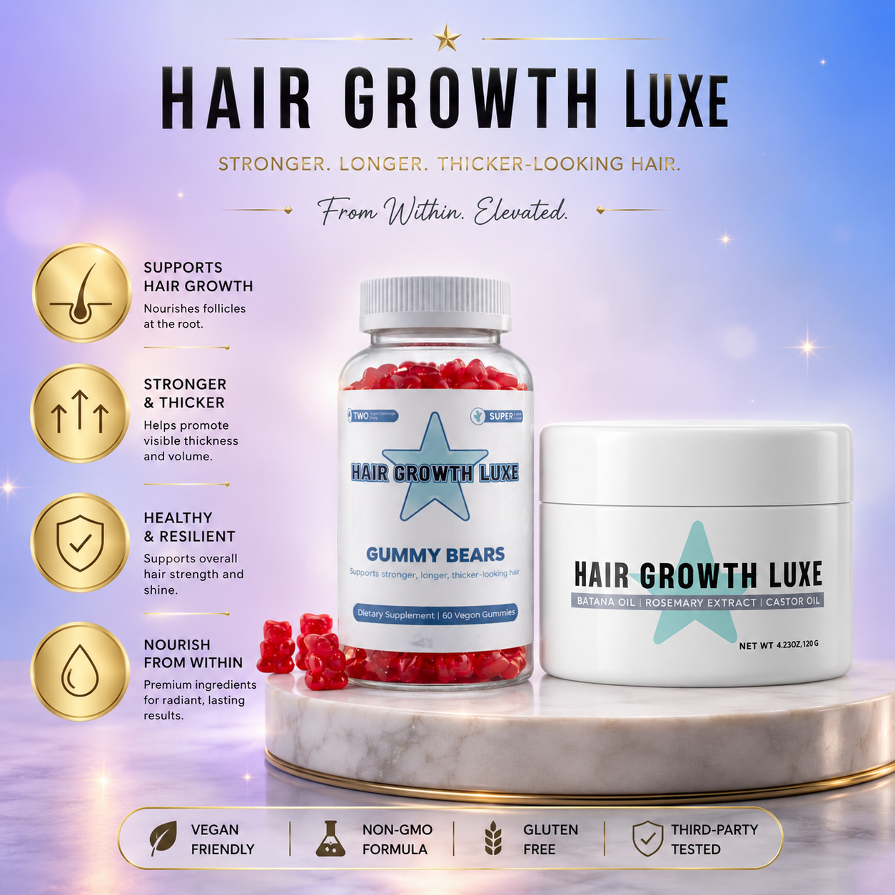 The Scalp Density System™ (Gummies + Oil)