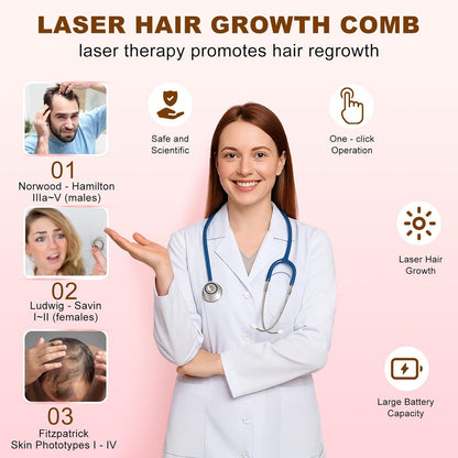 Laser Hair Growth Comb Red Light