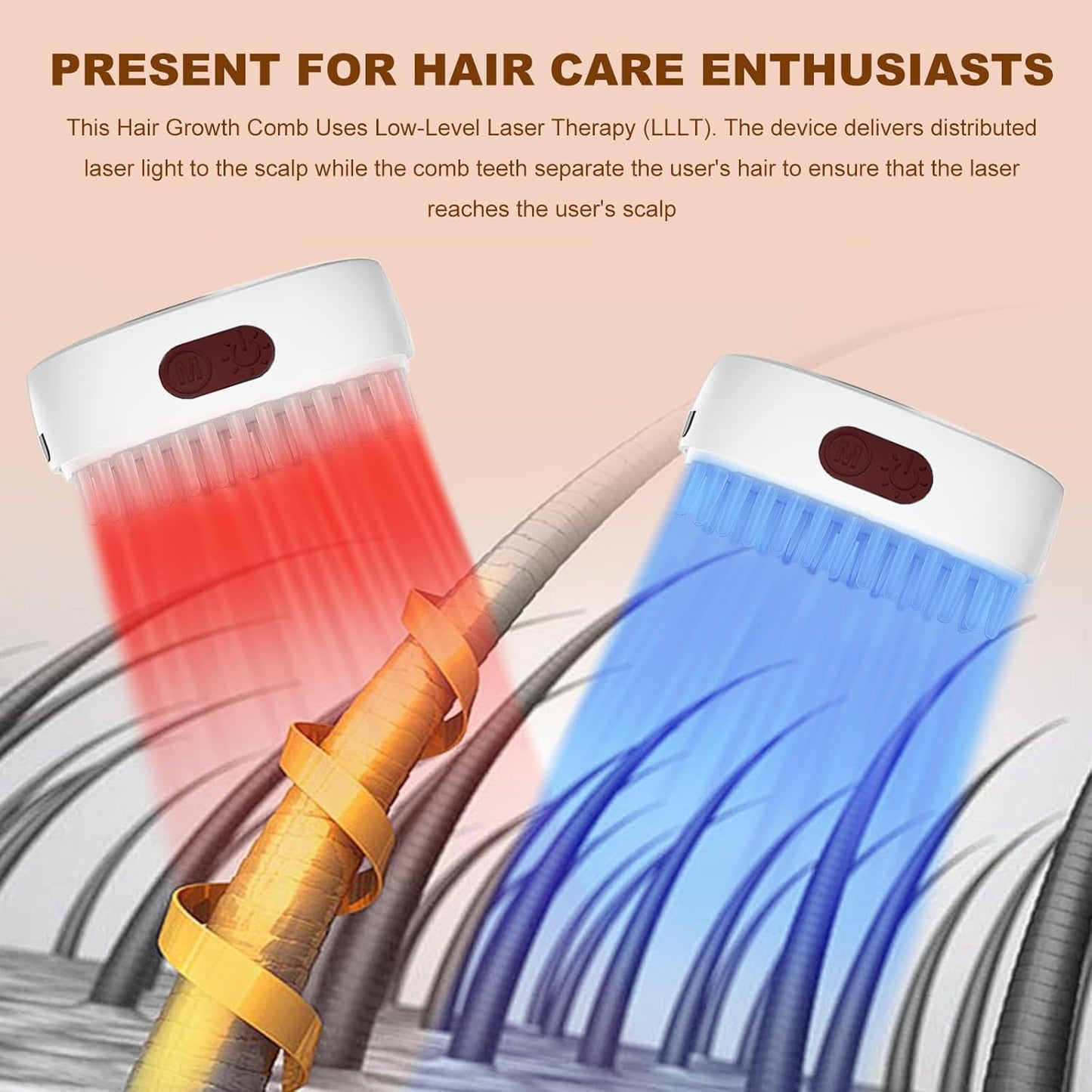 Laser Hair Growth Comb Red Light